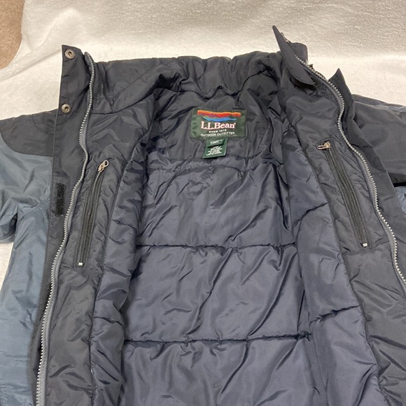 LL Bean primaloft women’s winter jacket petite small black charcoal - Picture 8 of 14